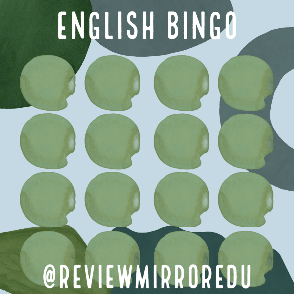 English Bingo- gamifying&nbsp;grammar