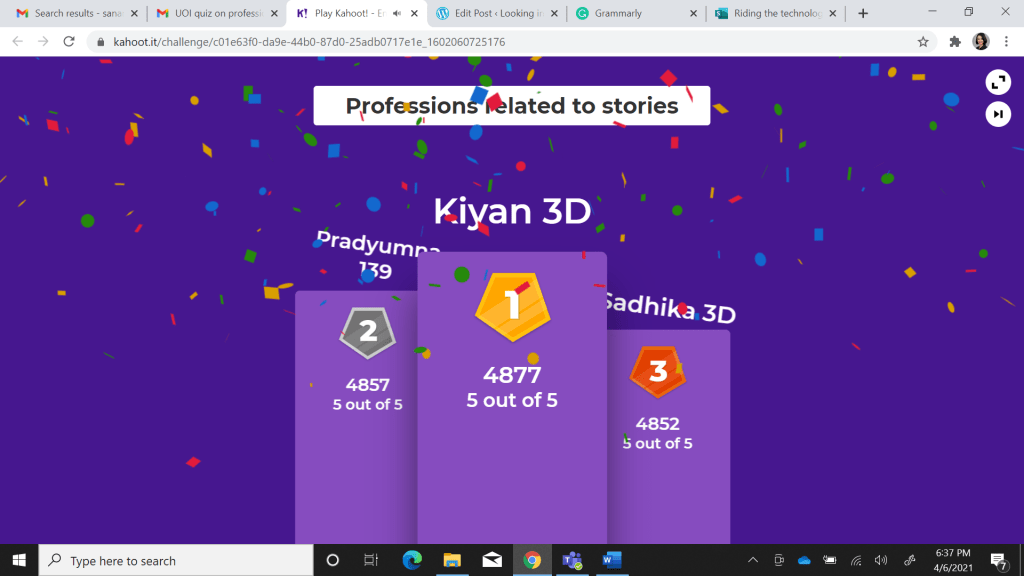 Tech Thursday- A review of Kahoot and&nbsp;Quizziz